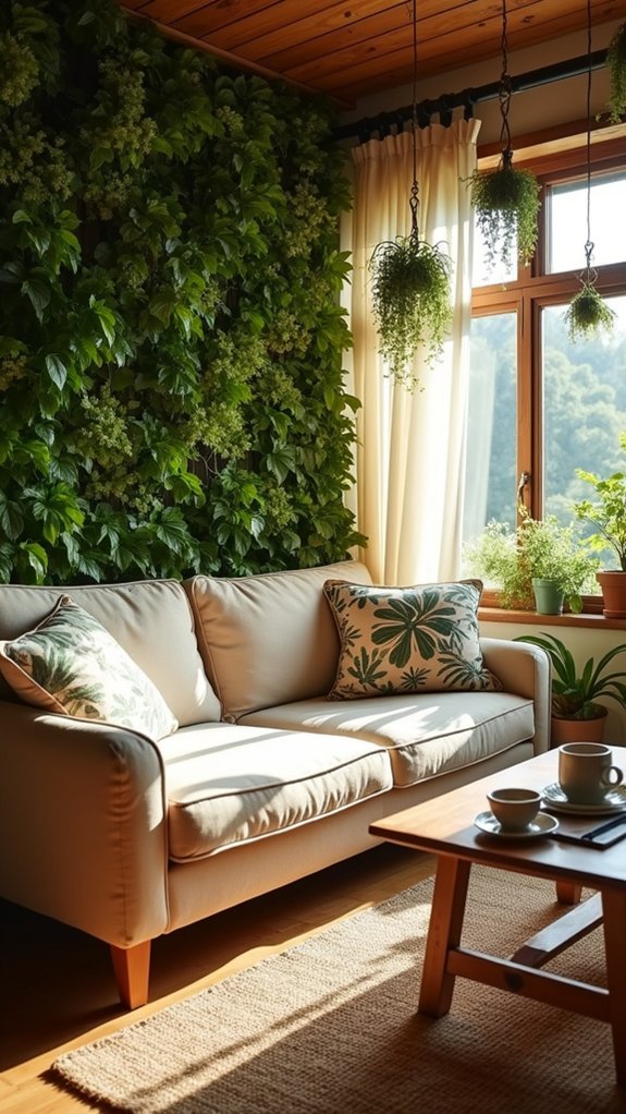 indoor wall mounted plant display