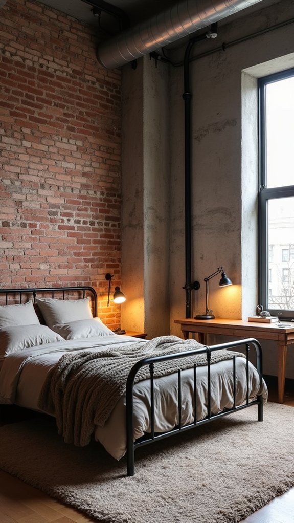 industrial urban bedroom design