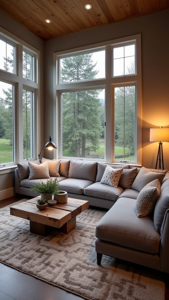 inviting u shaped sectional seating