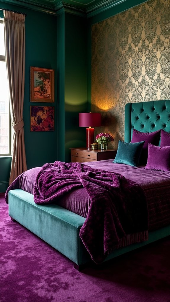 jewel tone wallpaper transformation