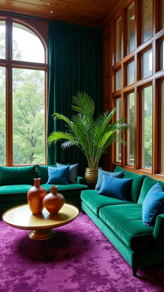 jewel tones meet nature
