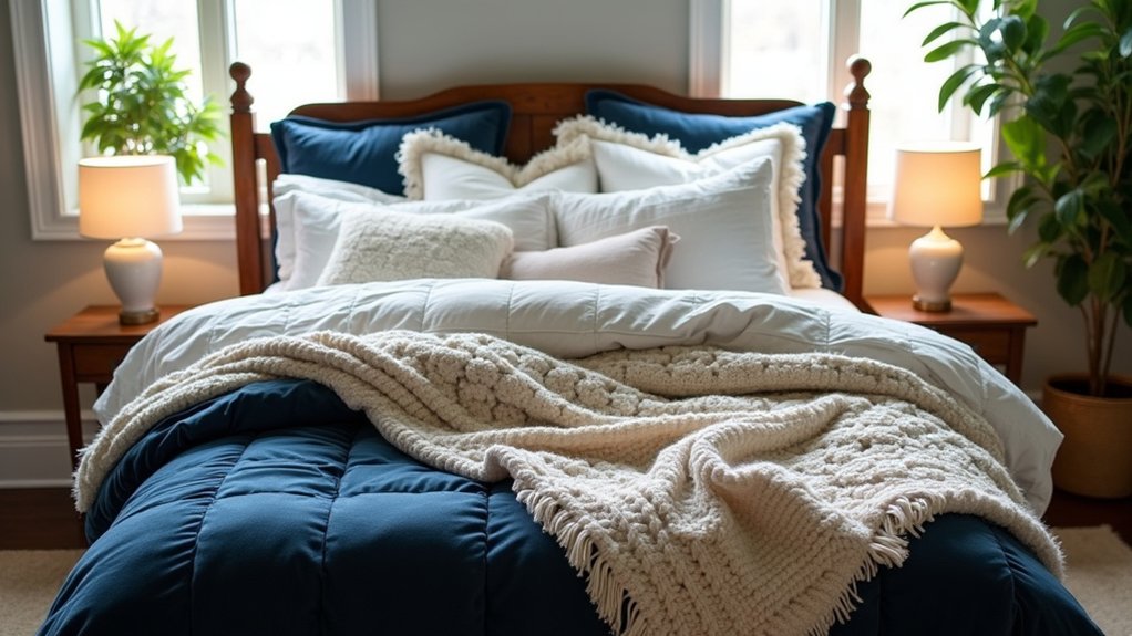 layered bedding for comfort