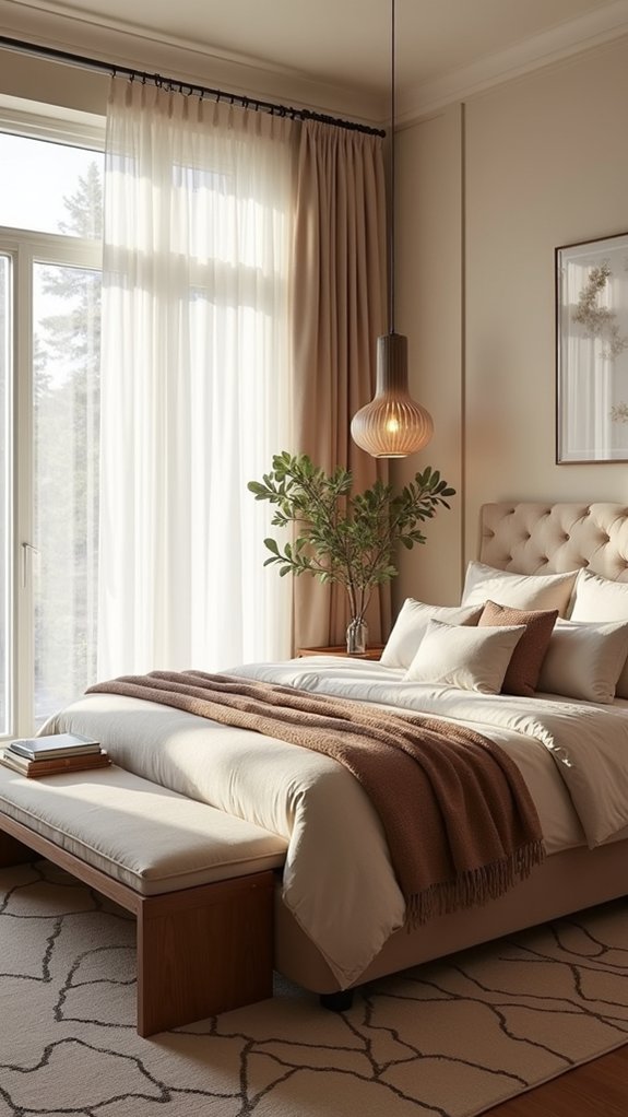 layered fabrics enhance ambiance