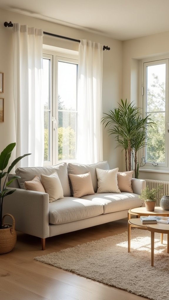 light colors enhance space