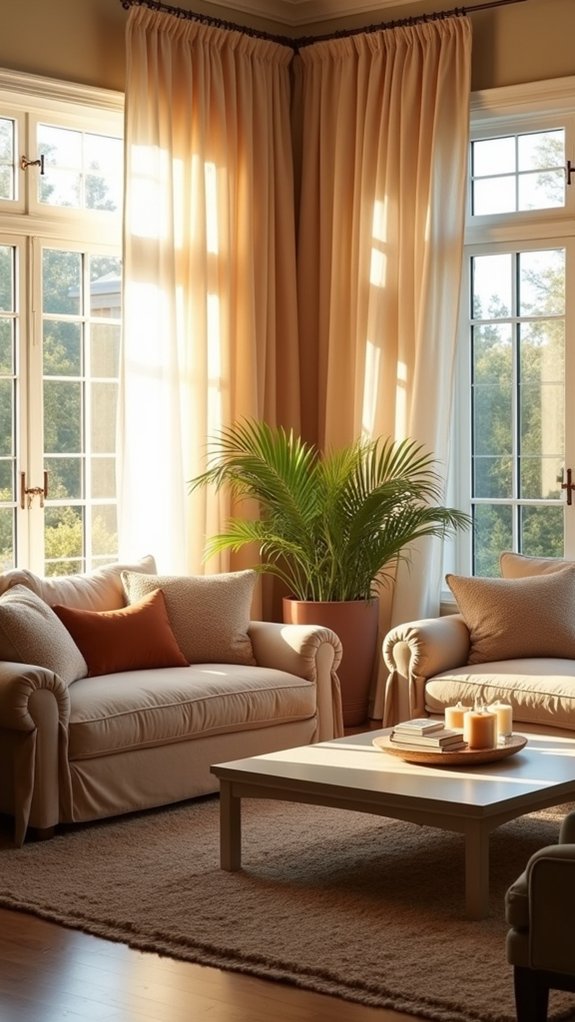 light versus heavy curtains