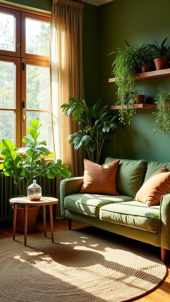 lush indoor plants enhance tranquility