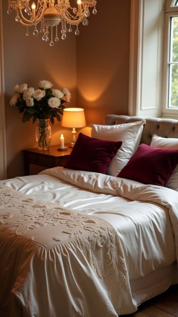 luxurious bedding for romance