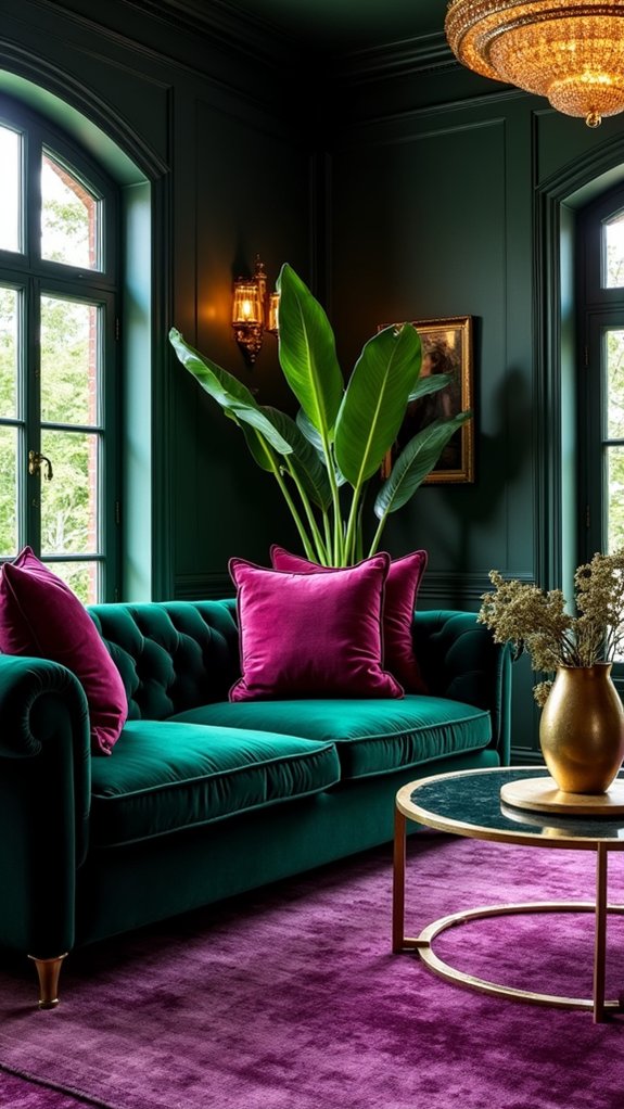 luxurious jewel tone fabrics