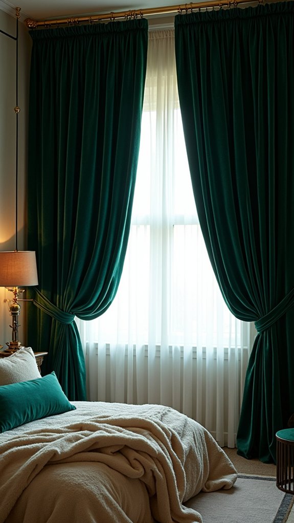 luxurious velvet curtain comfort