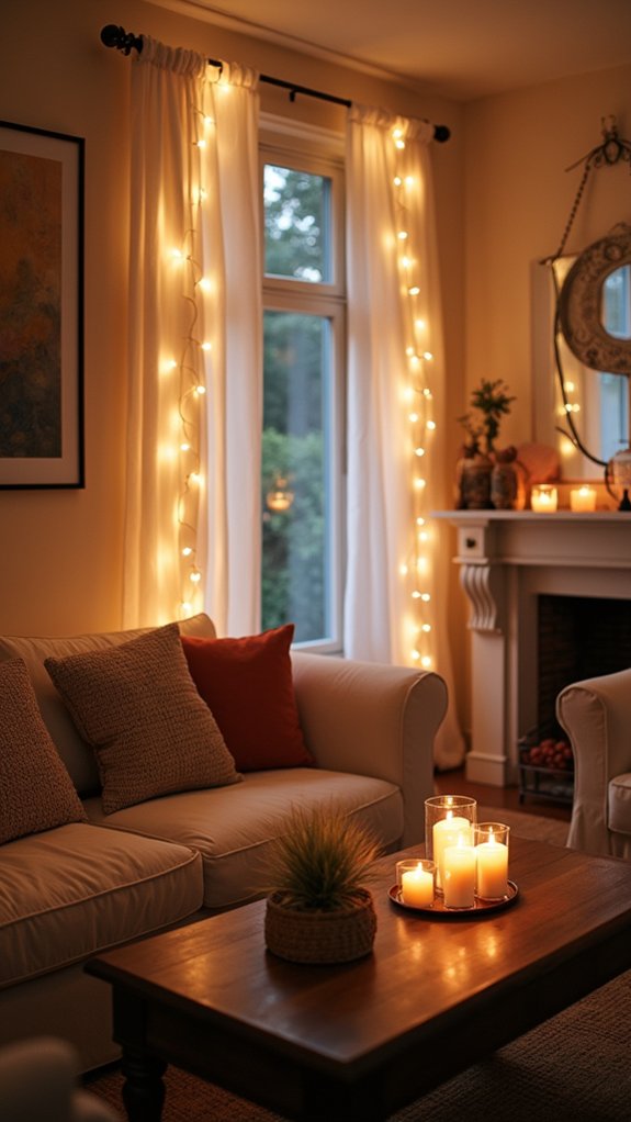 magical ambiance with lights