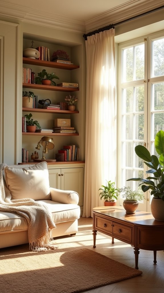 maximize space with shelving