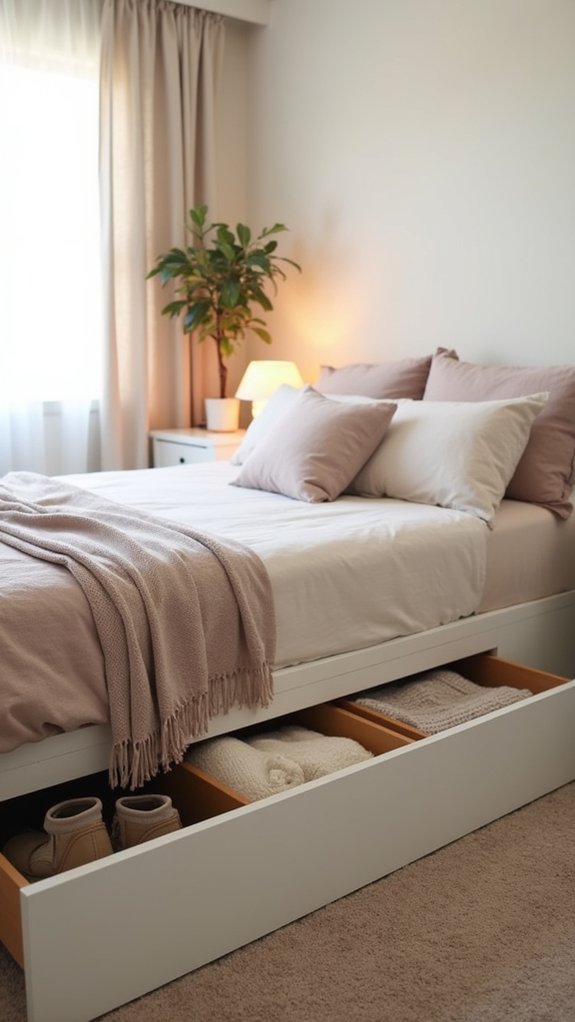 maximize under bed storage space