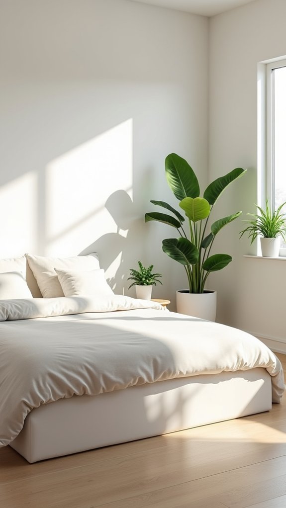minimalist potted plant decor