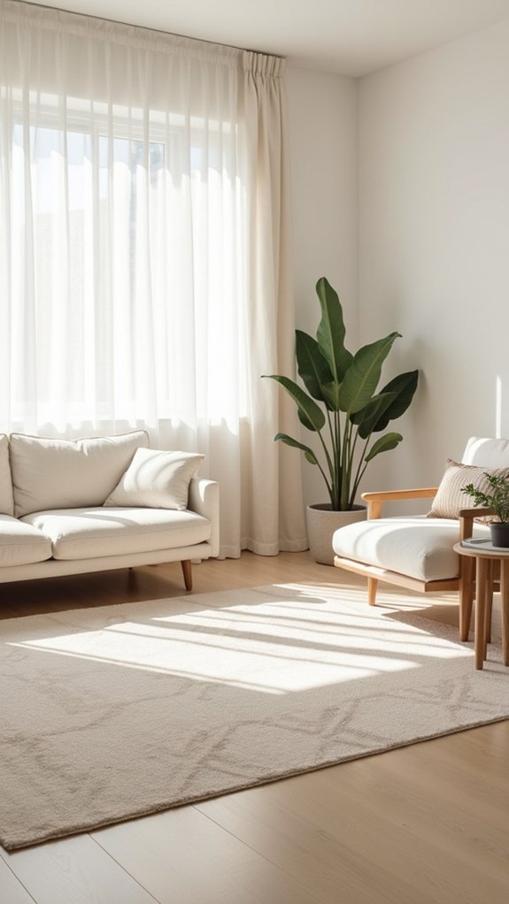 minimalist rug designs enhance serenity