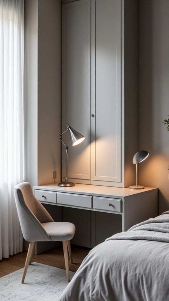 modern workspace with technology