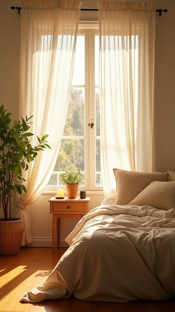 natural light cozy privacy