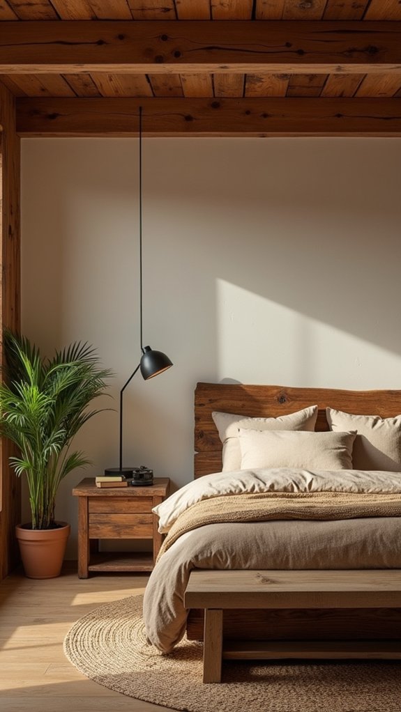 natural materials enhance ambiance