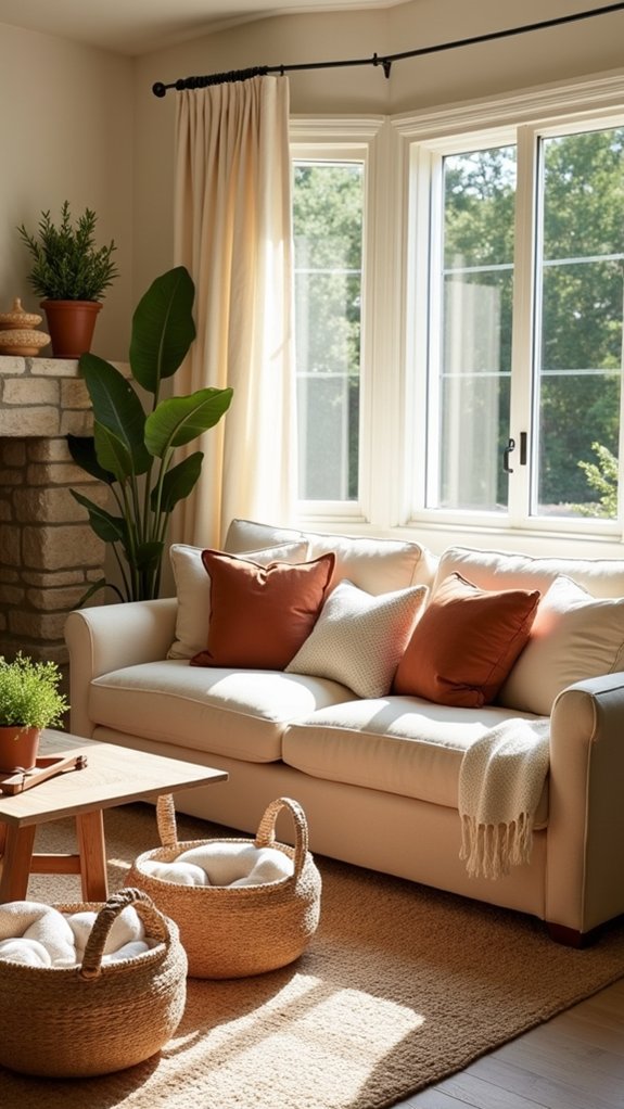 natural materials enhance warmth