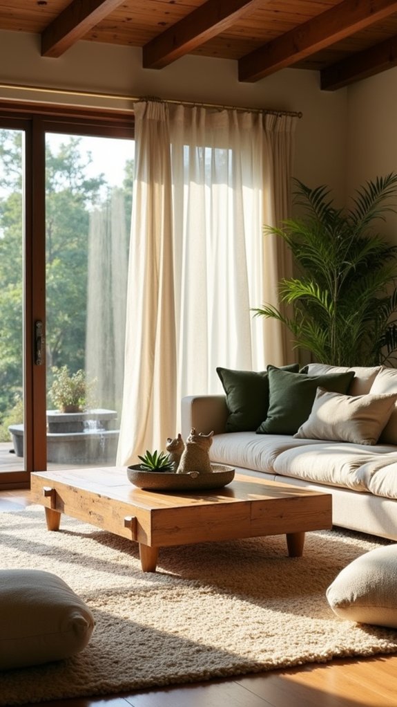 natural materials for serenity