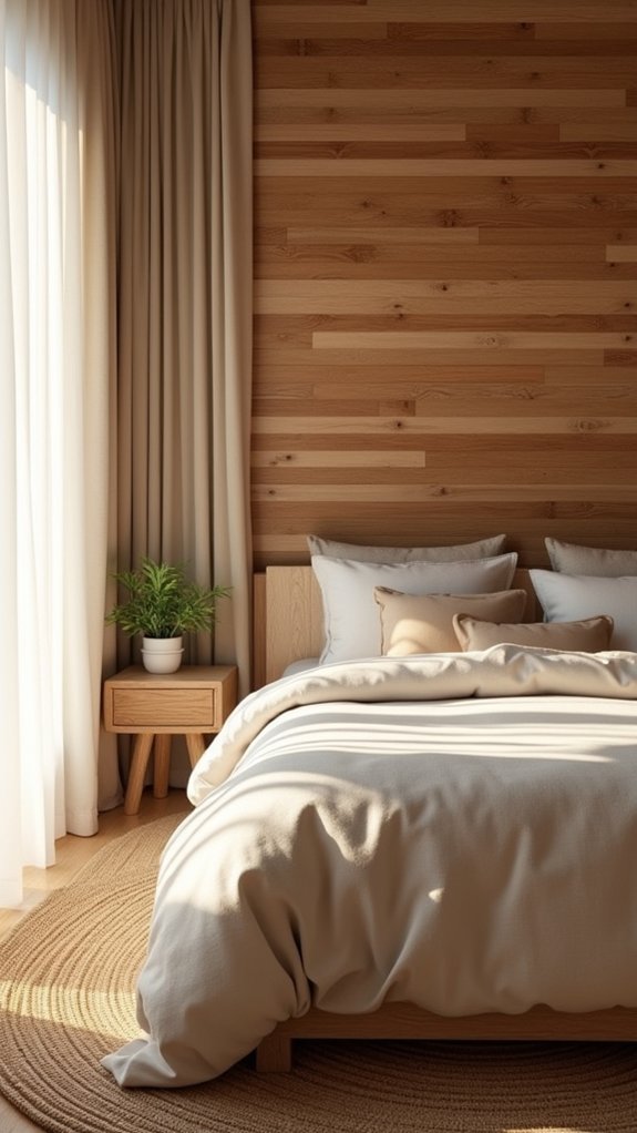 natural materials statement wall