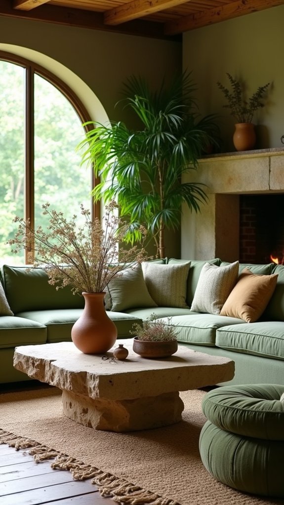 natural stone and clay