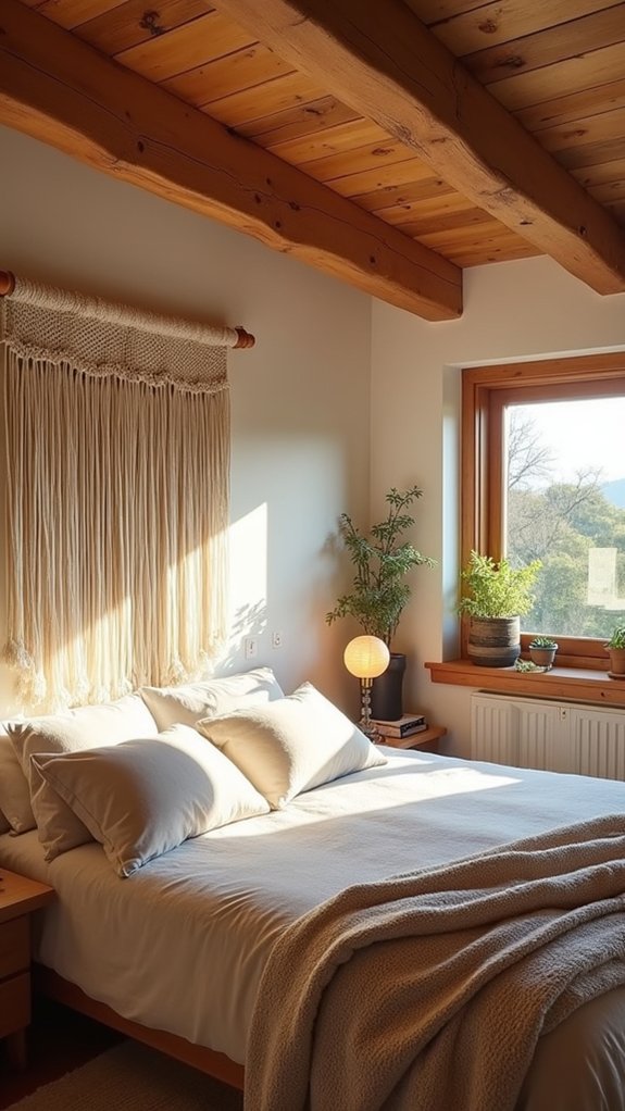 natural wood bedroom decor
