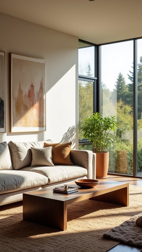 natural wood enhances coziness