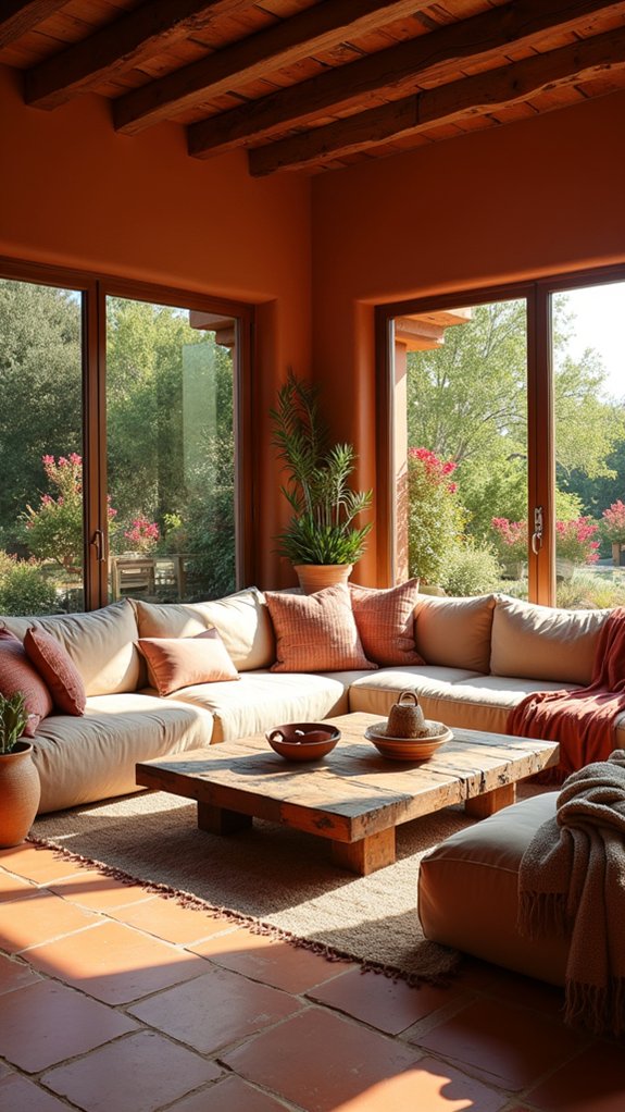 nature inspired terracotta decor