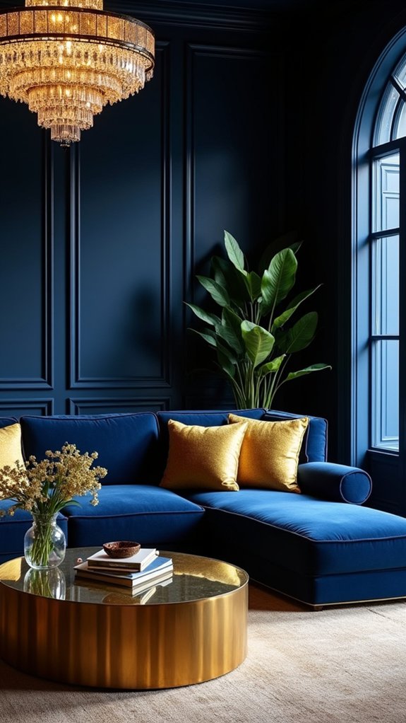 navy and gold elegance