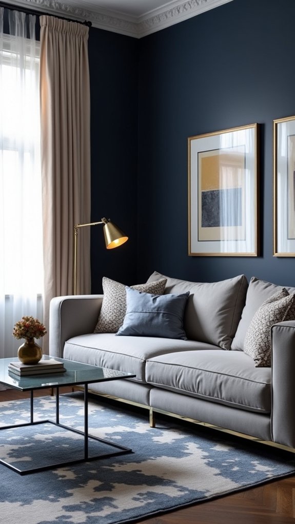 navy and grey elegance