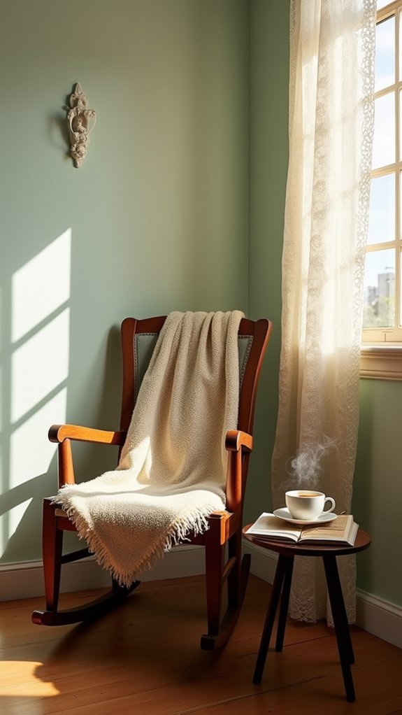 nostalgic vintage rocking chairs