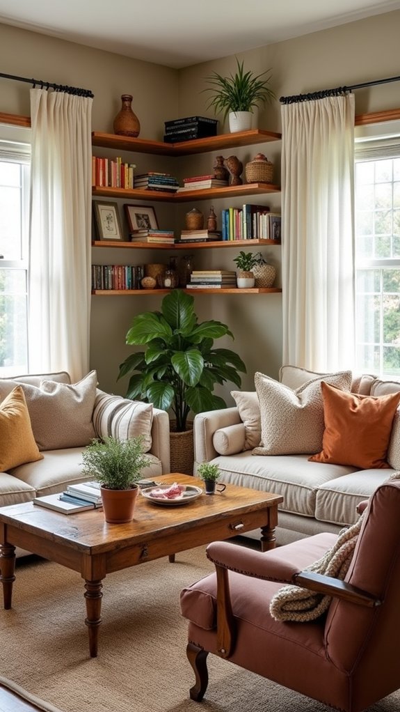 open shelving enhances space