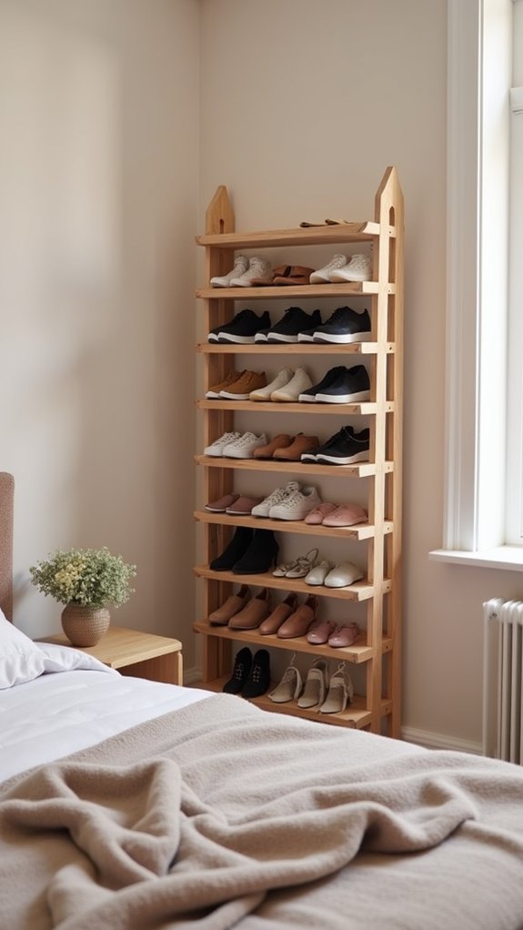 organize shoes for tidiness