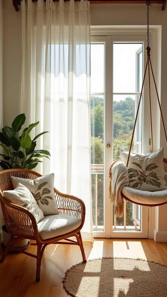 outdoor inspired cozy seating