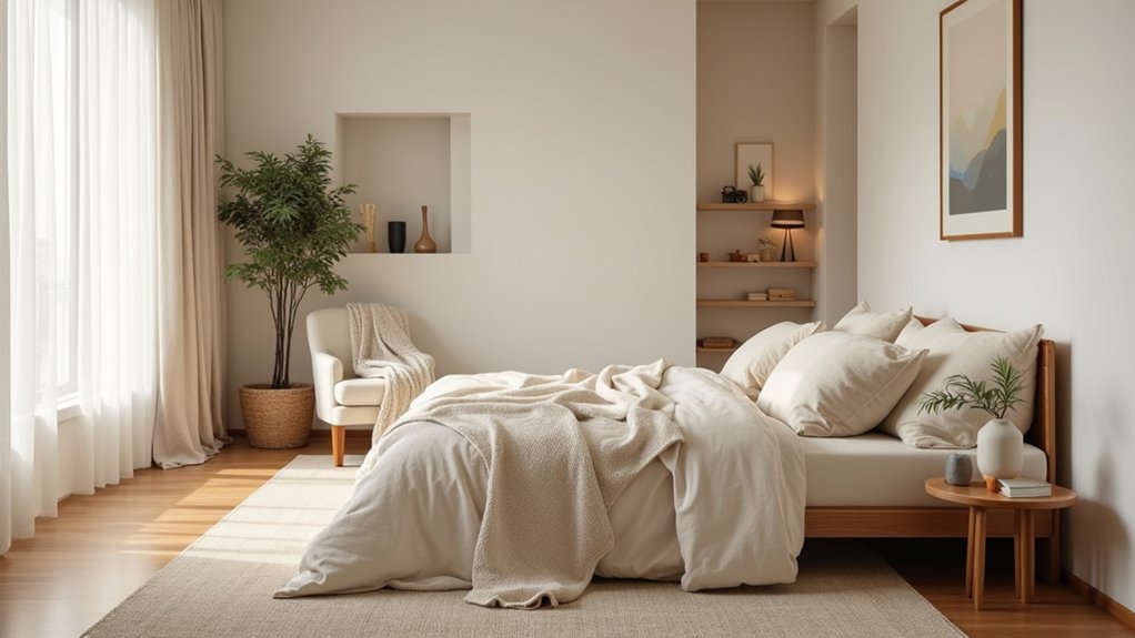 peaceful zen bedroom designs