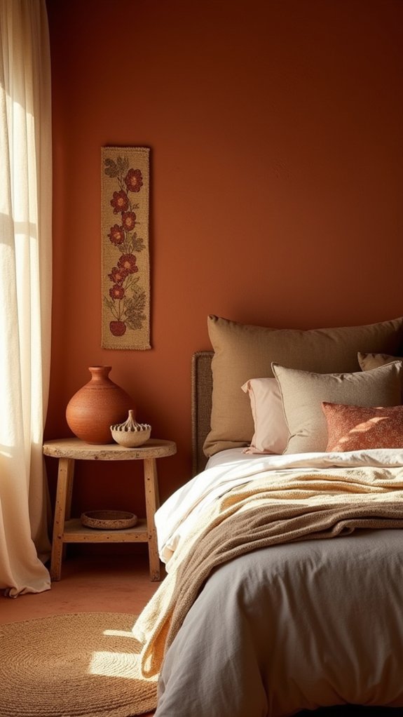 personalized terracotta artwork accents