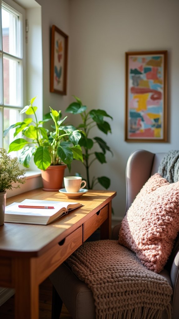 personalized workspace with comfort