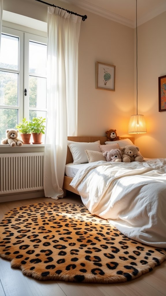 playful animal print rugs