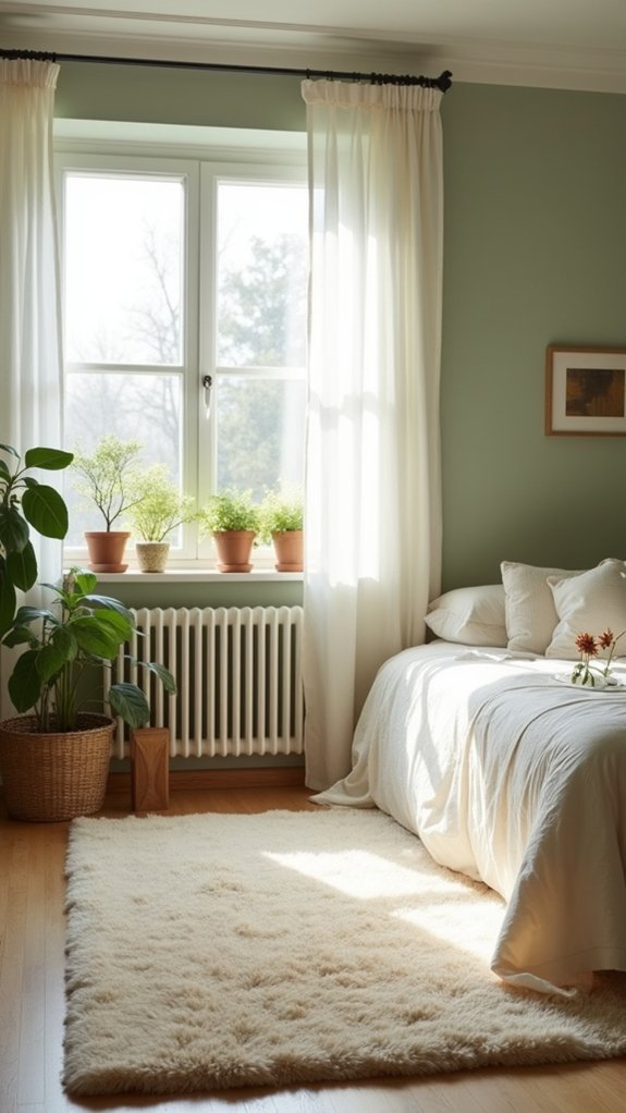 plush rug enhances comfort