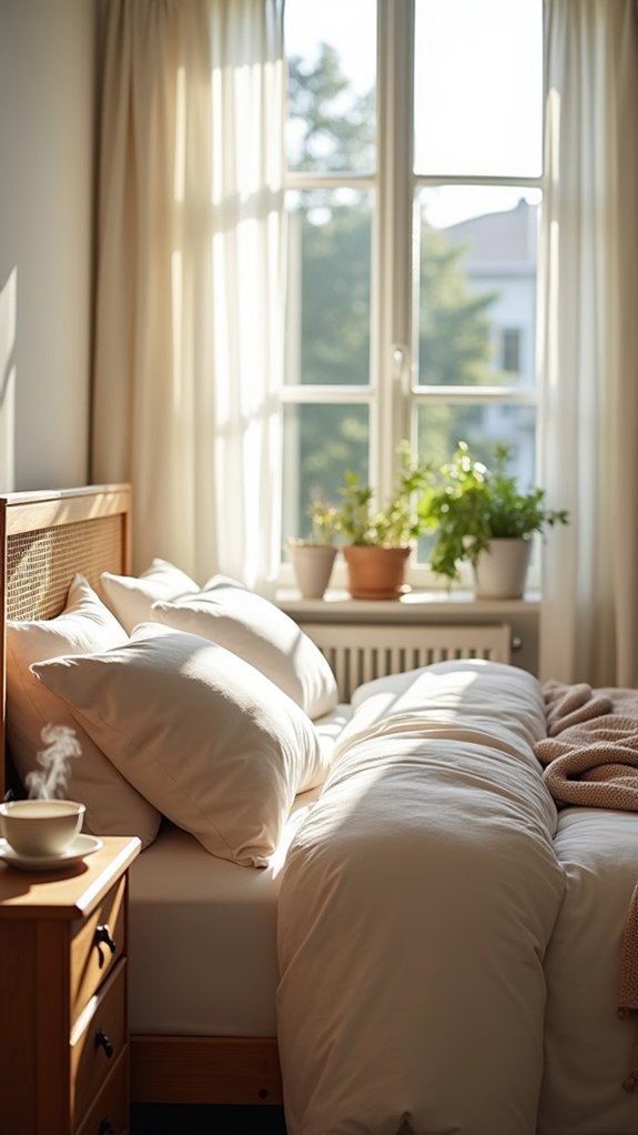 quality bedding enhances comfort