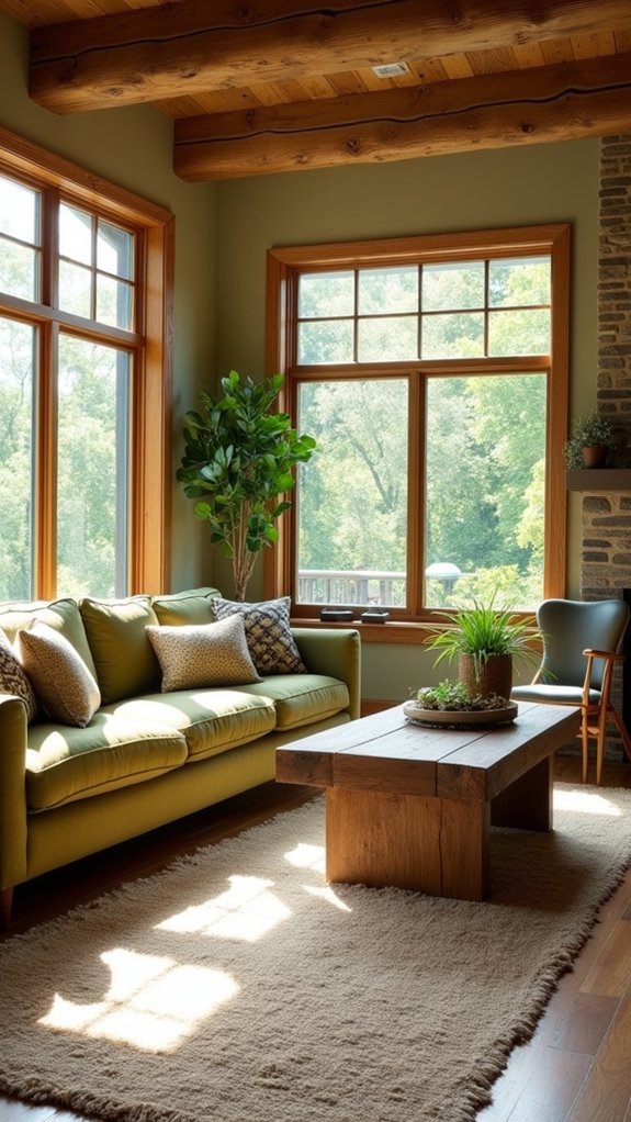 reclaimed wood for warmth