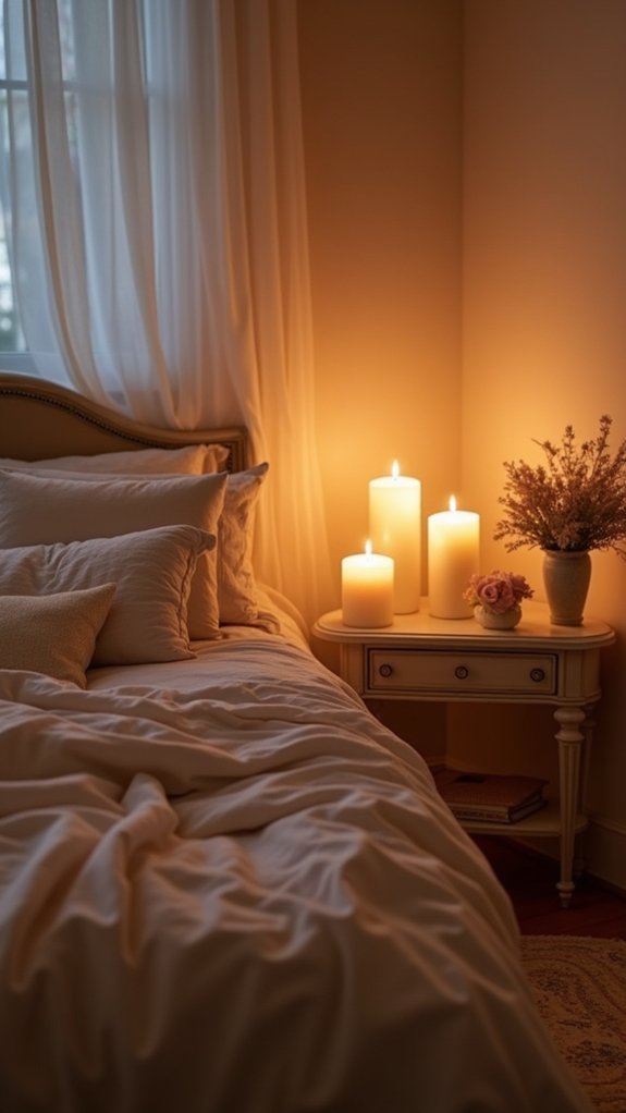 romantic ambiance with candles