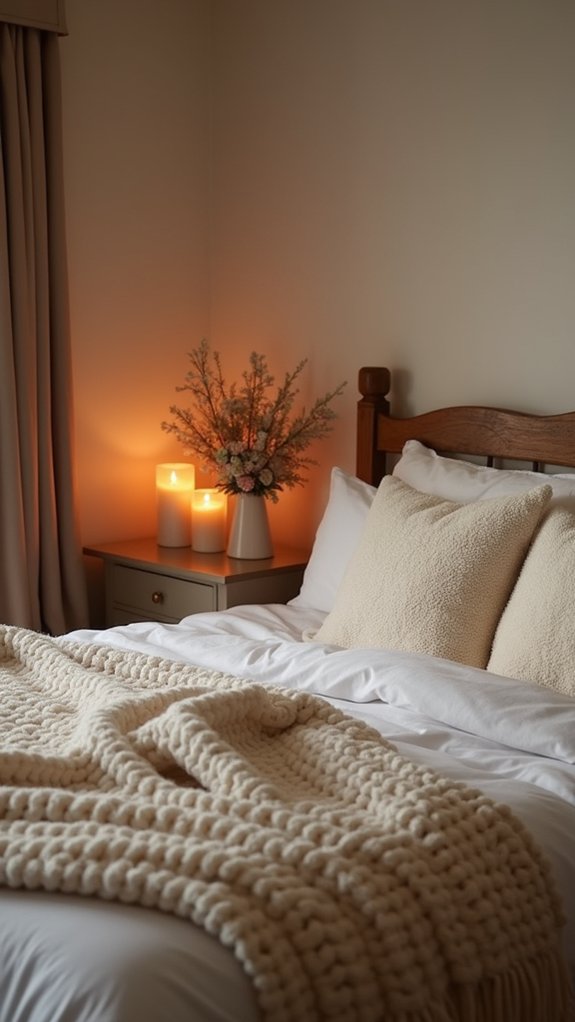 scented candles create ambiance