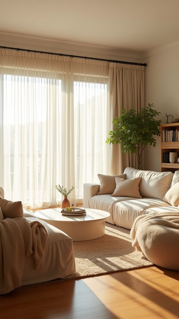 seamless inviting beige spaces
