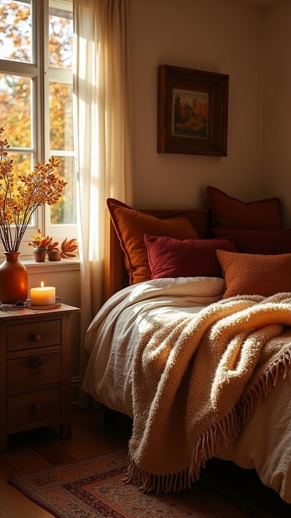 seasonal bedroom decor accents