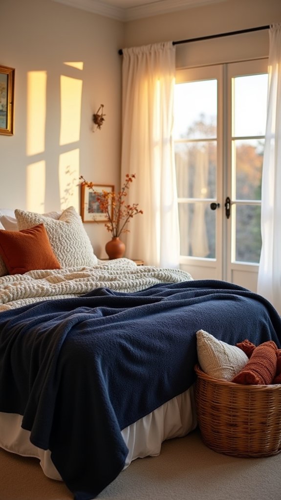 seasonal blanket material swaps