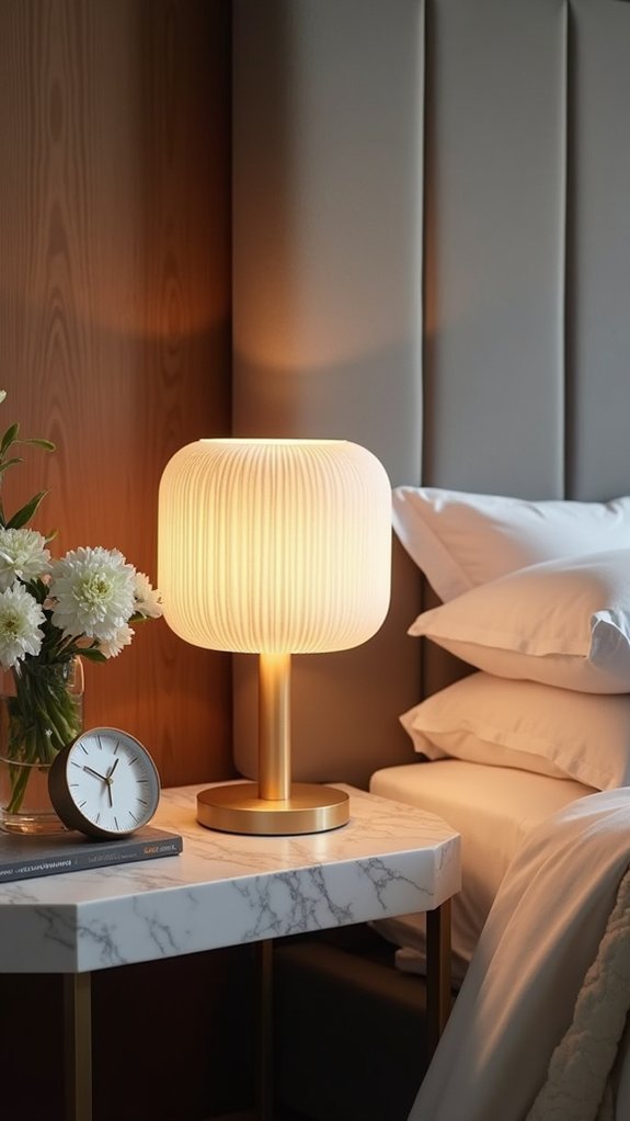 serene bedside table essentials
