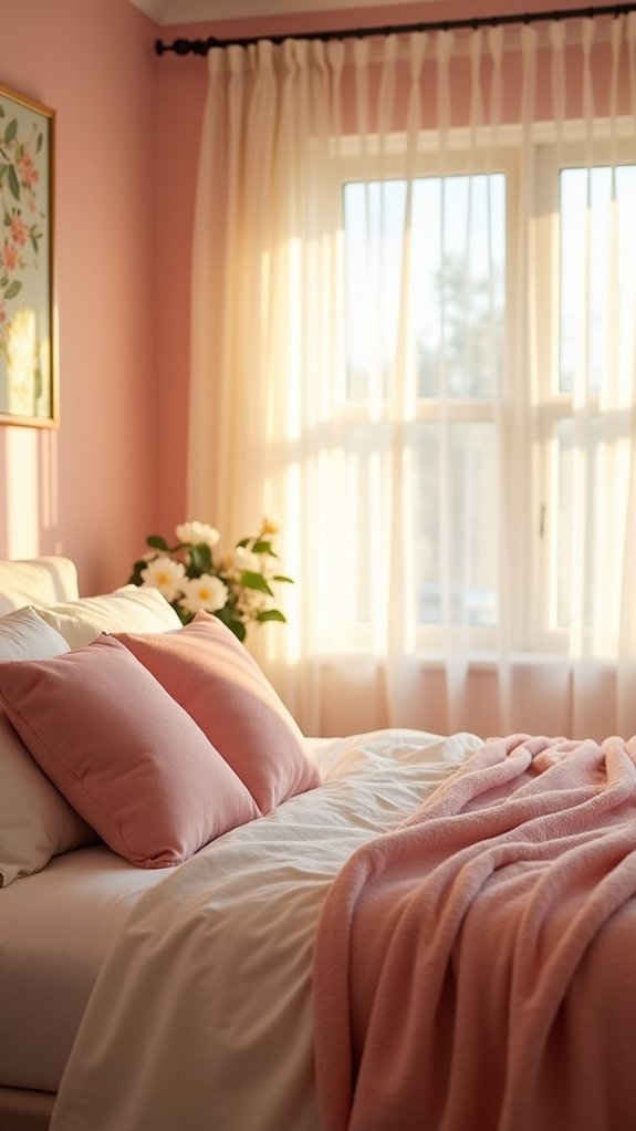 serene blush pink sanctuary