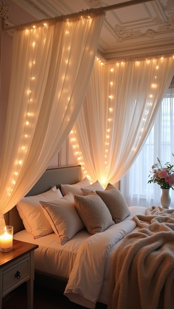 serene canopy drapes ambiance