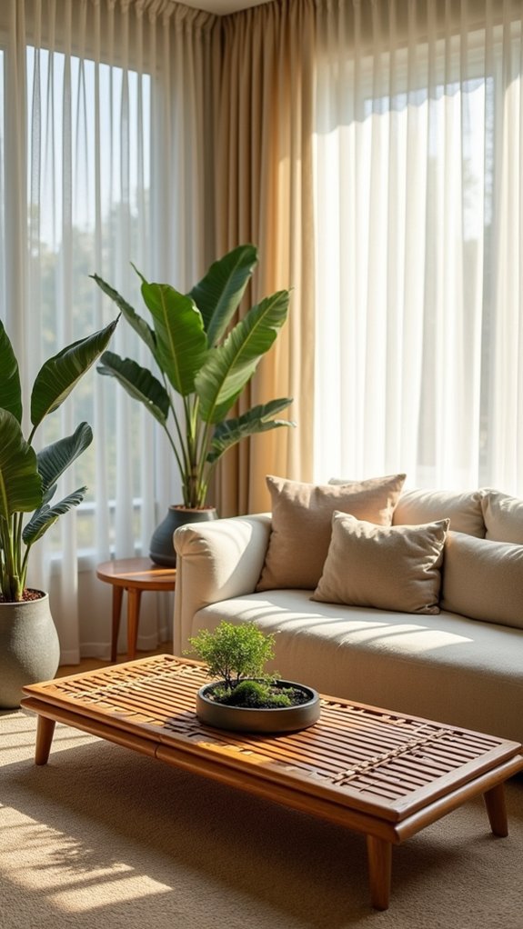 serene living room atmosphere
